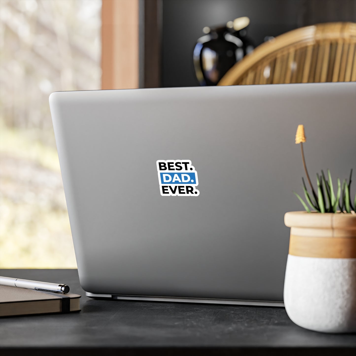 Best Dad Ever Kiss-Cut Sticker | Perfektes Geschenk zum Vatertag, Laptop-Dekor, Auto-Vinyls, lustige Papa-Ausrüstung, anpassbare Papa-Geschenke